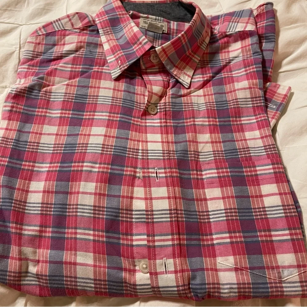 NWOT‎ J. Crew Pink Plaid Shirt